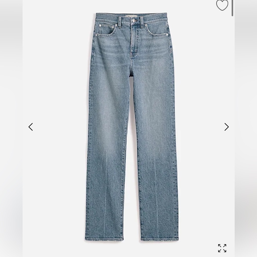 Madewell The Tall '90s Straight Jean in Rondell Wash: Crease Edition NN691